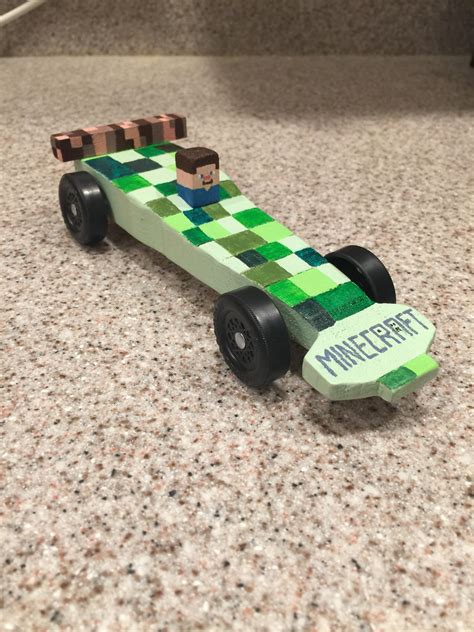 My son's pinewood derby car. : r/gaming