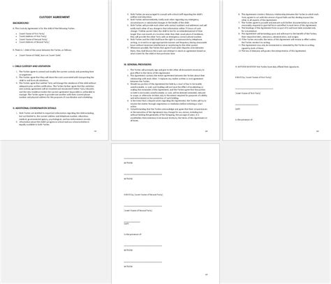 17+ FREE Agreement Templates in MS Word Format - Editable