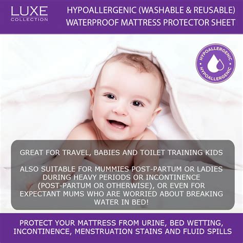 Hypoallergenic Waterproof Mattress Protector | Reusable Washable