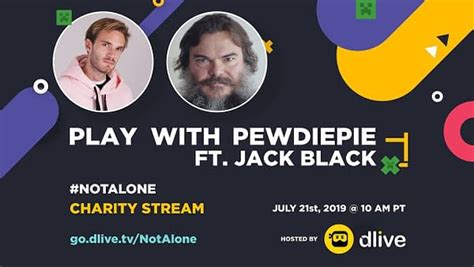 PewDiePie & Jack Black Team Up For "Minecraft" Mental Health Charity