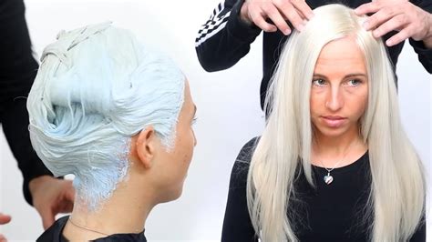 HOW TO COLOR HAIR WHITE - WHITE HAIR COLOR TUTORIAL - YouTube