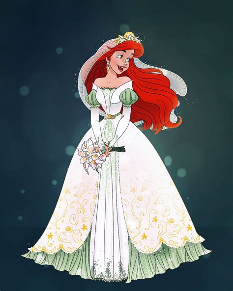 Ariel in her wedding dress, inspired by the recent Designer Collection ...