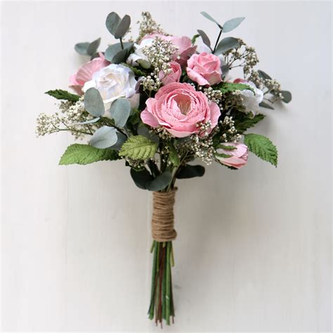 Paper Flower Wedding Bouquet | Paper Bridal Flowers