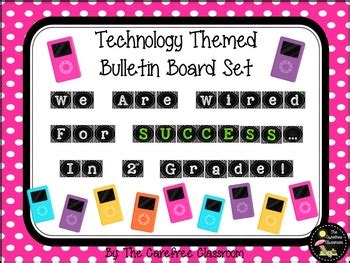 Bulletin Board Set: Technology Themed Back To School Set EDITABLE