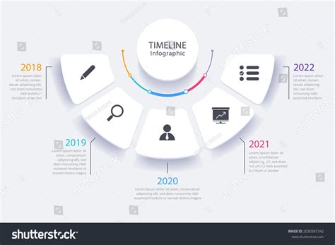 Process Infographic Design Template Timeline Step Stock Vector (Royalty ...