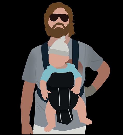 Alan and baby the hangover Poster Digital Art by Maria Sanchez