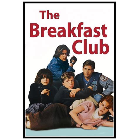 The Breakfast Club Movie Poster Print And Canvas Print – Poster ...