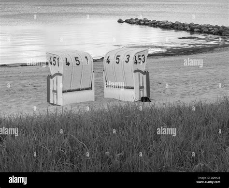 Eckernfoerde beach and harbor Stock Photo - Alamy