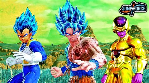 JUMP FORCE - HOW TO TRANSFORM INTO GOD FORMS! Super Saiyan Blue ...