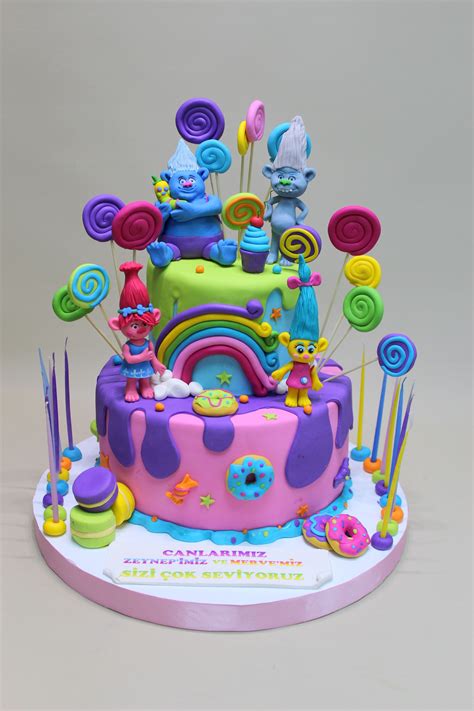 Trolls Cake | Trolls birthday cake, Trolls cake, Birthday cake kids