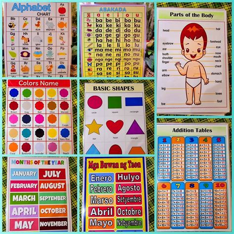 Download Laminated Educational Charts for Kids (33pcs) PDF - PRC