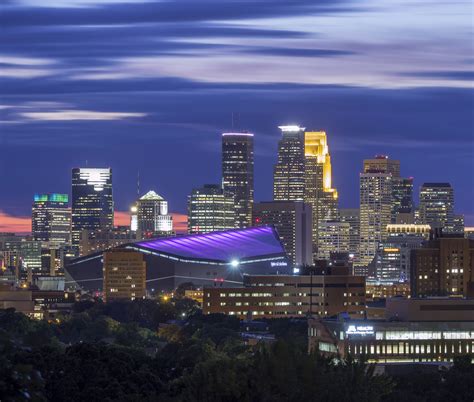 U.S. Arena, Minneapolis skyline