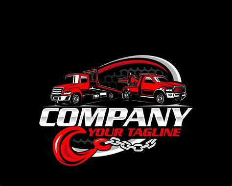 Towing Truck Logo, Towing Logo Template, Towing Chain Svg, Tow Truck 18 ...