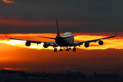 Airplane Sunset Wallpapers - Top Free Airplane Sunset Backgrounds ...