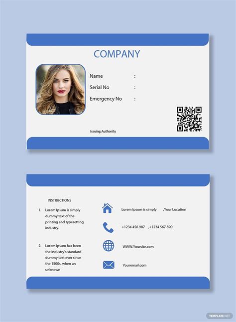 Company ID Card Templates in Word - FREE Download | Template.net