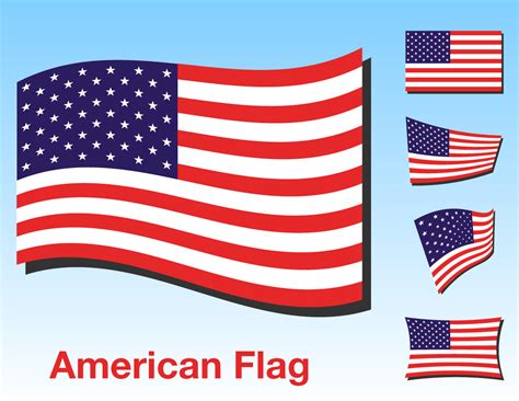 Tattered American Flag Vector at Vectorified.com | Collection of ...