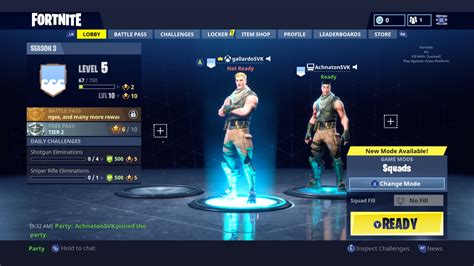 Lobby - Fortnite | Interface In Game