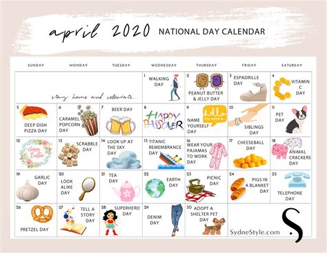 National Days April 2024 - Elyn Norene