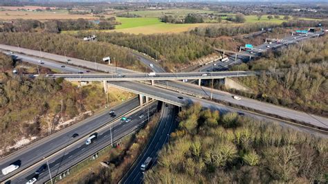 M25 and M1 Motorway Interchange Junctions Aerial View 23582854 Stock ...