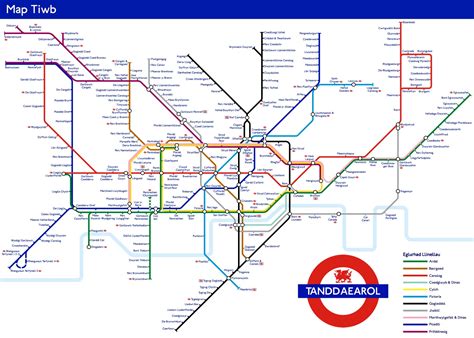 The London Underground Map Translated Into Welsh! - Last Train