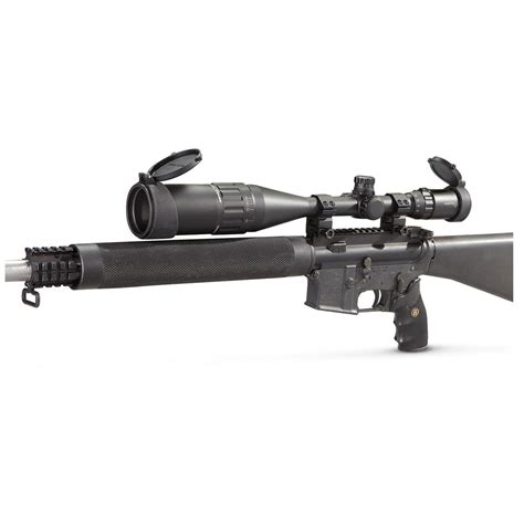 Sniper 6-24x50mm Tactical Rifle Scope, Matte Black - 222662, Rifle ...