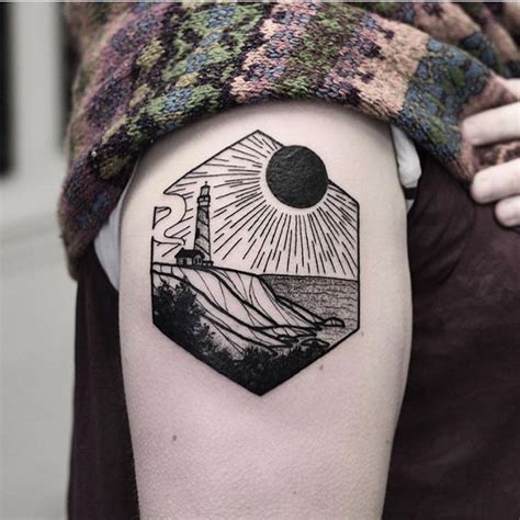 Solar eclipse tattoo by wagner basei - Tattoogrid.net