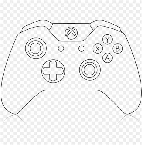 Xbox Controller Drawing Outline