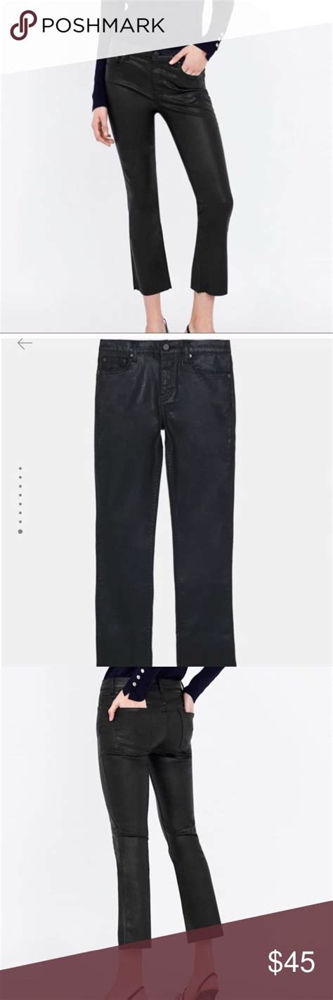 Zara premium denim bootcut pants | Bootcut pants, Black coat, Premium denim