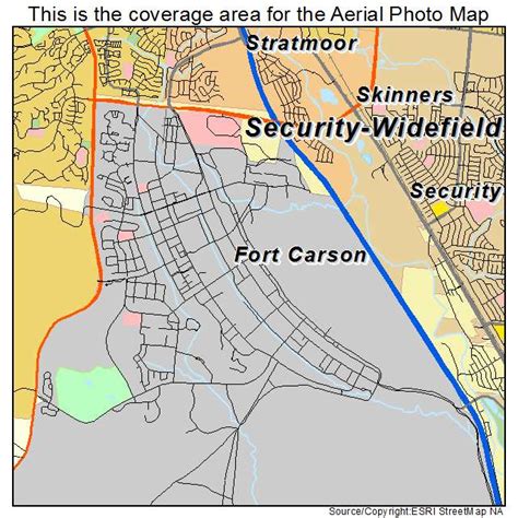 Aerial Photography Map of Fort Carson, CO Colorado