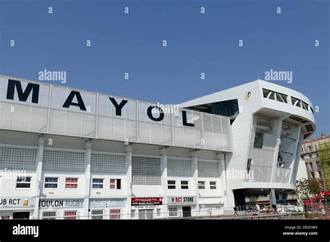 New stands at the Mayol rugby stadium in Toulon in Provence Stock Photo ...