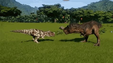 Ceratosaurus Tyrannosaurus GIF - Ceratosaurus Tyrannosaurus Brawl ...