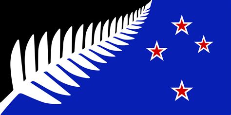 The Silver Fern, flag design that was rejected via referendum in New ...