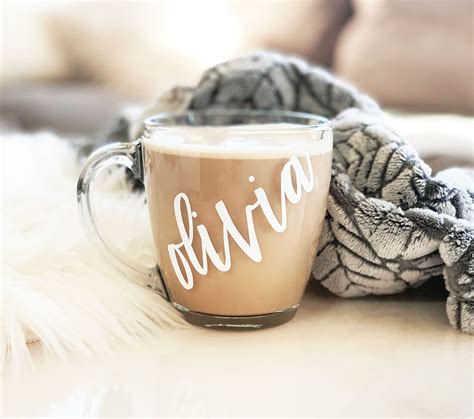 Personalized Coffee Mugs - Glass