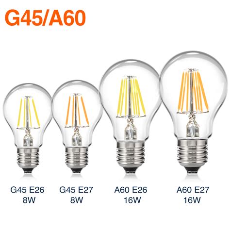 e14 e27 e26 retro filament led bulb dimmable light novel edison desk ...