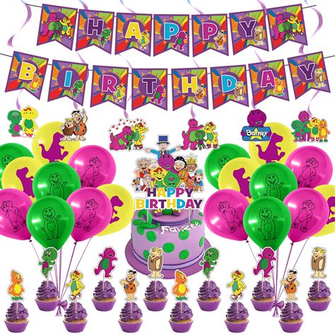 Buy Barney Party Supplies, Barney and Friends Theme Birthday Party ...