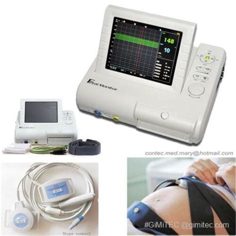 CMS800G Fetal Monitor Prenatal Heart FHR TOCO Fetal Movement Ultrasound ...