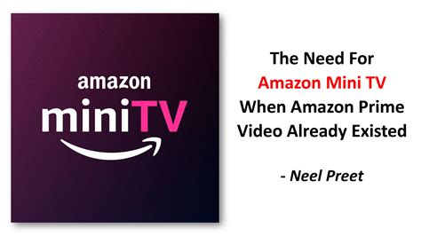 The Need For Amazon Mini TV When Amazon Prime Video Already Existed ...