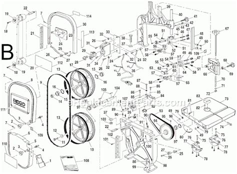 Ridgid Band Saw Parts Bs14002 | Reviewmotors.co