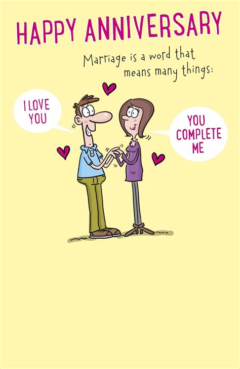 Happy Anniversary Means Many Things Funny Greeting Card | Cards