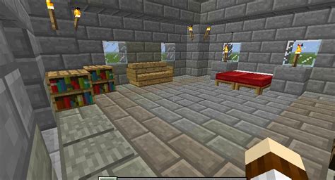 Minecraft Stone House - Inside 1 by angelicbutterfly2 on DeviantArt