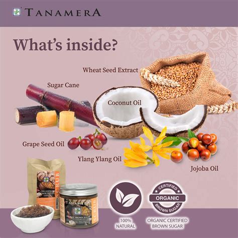 Tanamera Body Scrub 100 natural exfoliante corporal y cara Souffle para ...