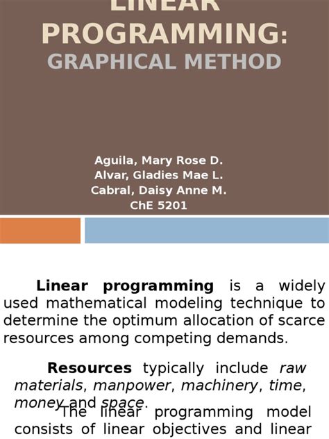 Linear-programming Graphical Method | Linear Programming | Mathematical ...