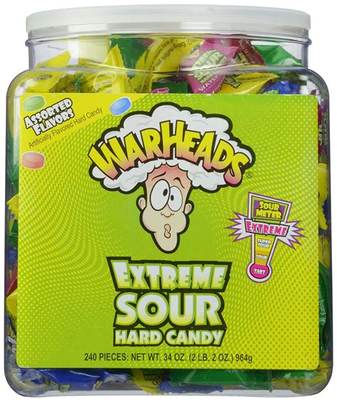 Warheads Extreme Sour Hard Candy (Pack of 240) - Walmart.com