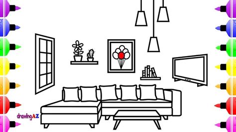 8 Photos How To Draw A Living Room Easy And Review - Alqu Blog