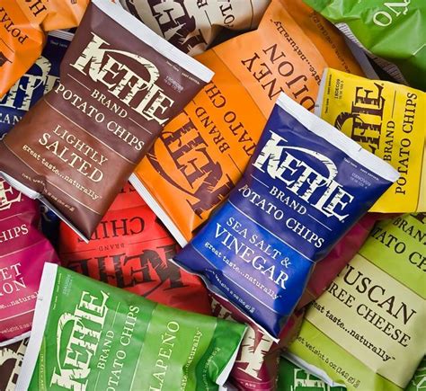 Kettle Brand redesigned packaging | Vegan food brands, Kettle chips, Kettle