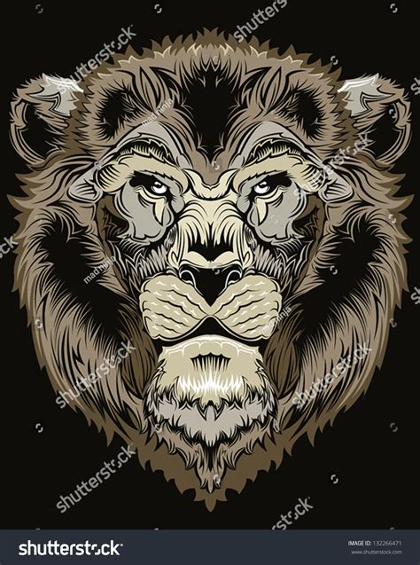 Heraldic Lion Crest Stock Vector (Royalty Free) 132266471 | Shutterstock