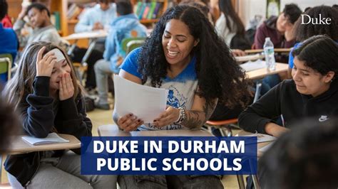 Duke Students Visit Durham Middle School - YouTube