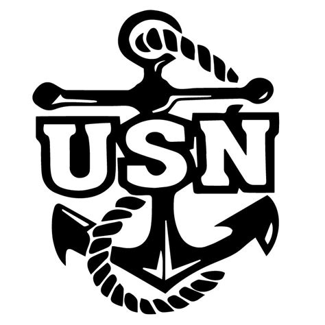 USN Anchor Symbol Navy Logo Decal Sticker – Decalfly