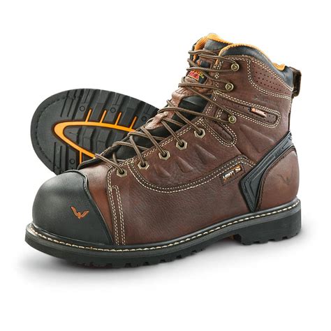 Thorogood Men's Waterproof Composite Safety Toe Work Boots, Brown ...