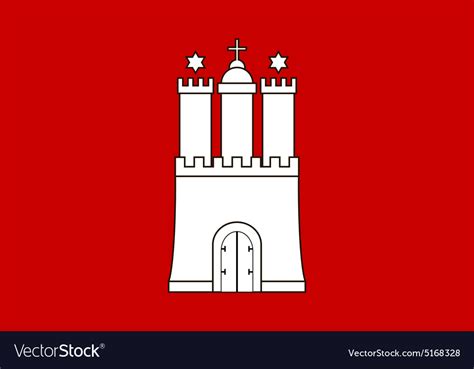 Hamburg flag Royalty Free Vector Image - VectorStock